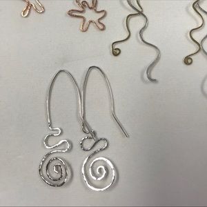 Hammered Metal Earrings